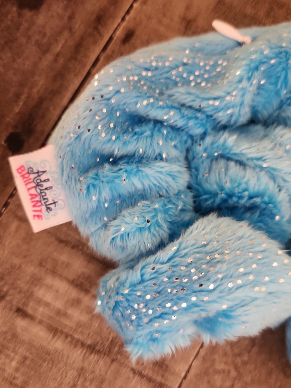 Storage Blue Sparkle Fuzzy Scrunchies - Set of 2 - Picture 2 of 3